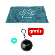 Pakiet Dirty Dog Mata Absorbująca Brud i Wodę Niebieska Oceaniczna 89 x 66 cm + Peleryna Gratis!