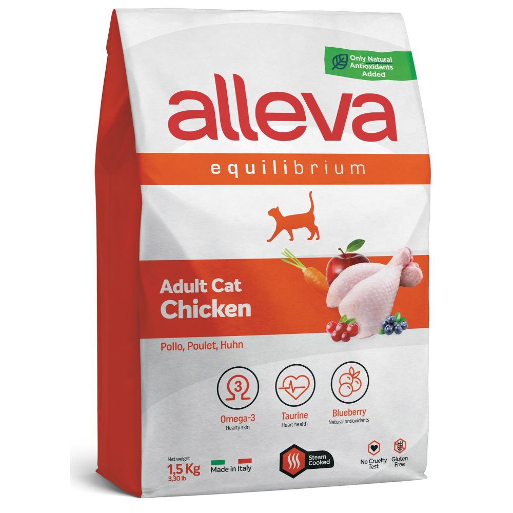 Alleva Equilibrium Sucha Karma Dla Dorosłych Kotów Z Kurczakiem 1,5 kg