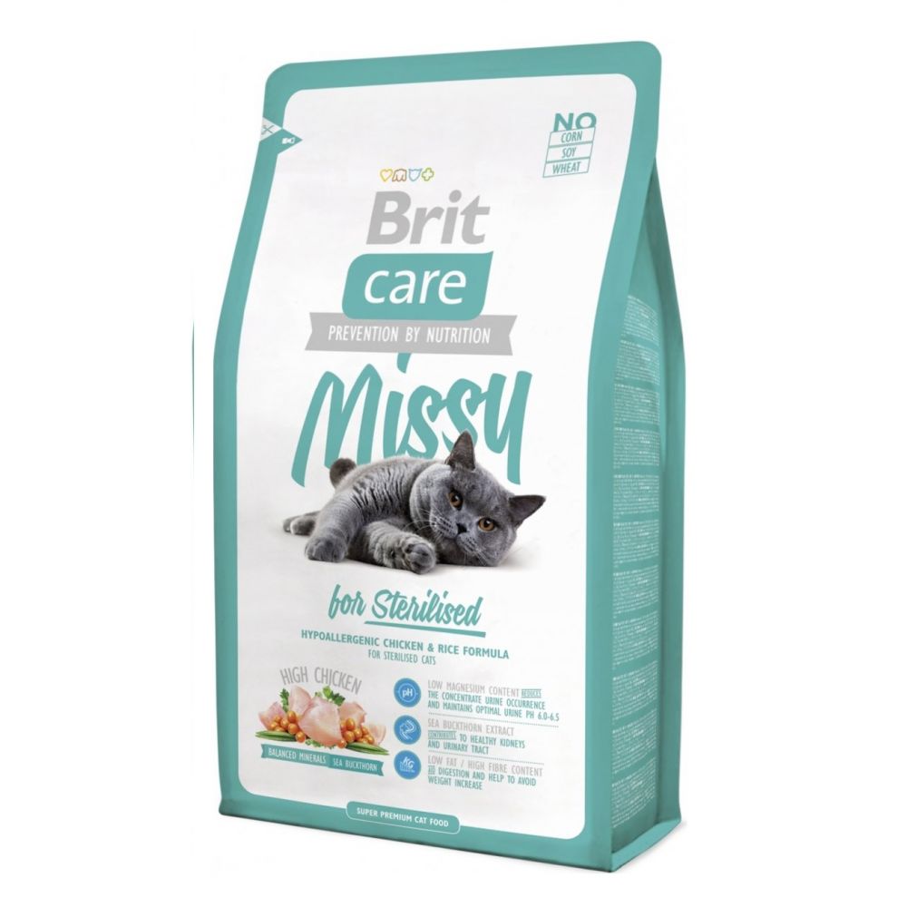 Brit Care Missy For Sterilised Kurczak Ryż Karma Dla Kota  2 kg