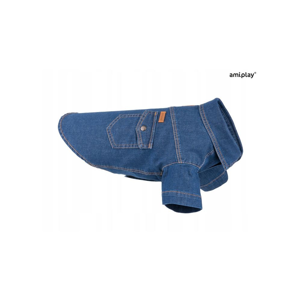 Amiplay Denim Koszula Dla Psa 30 cm Granatowa