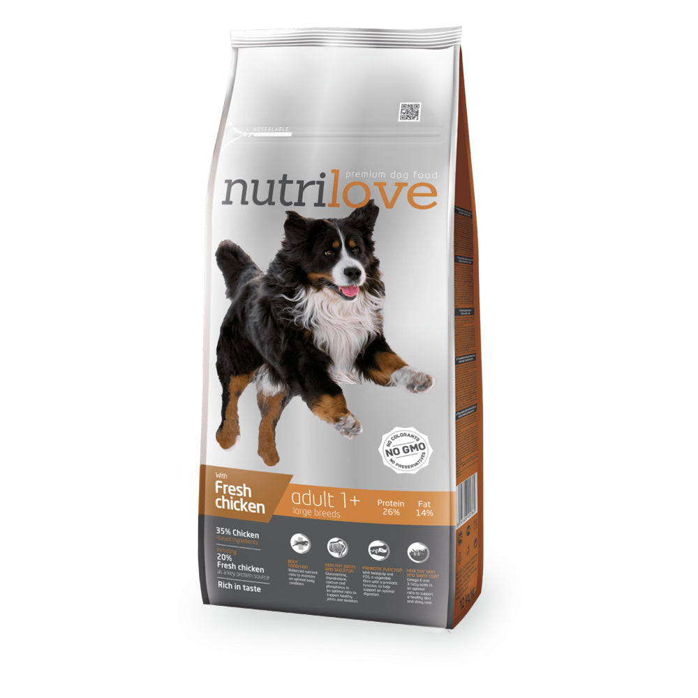 Nutrilove Adult L Karma Z Kurczakiem Dla Psów Dużych Ras 3 kg