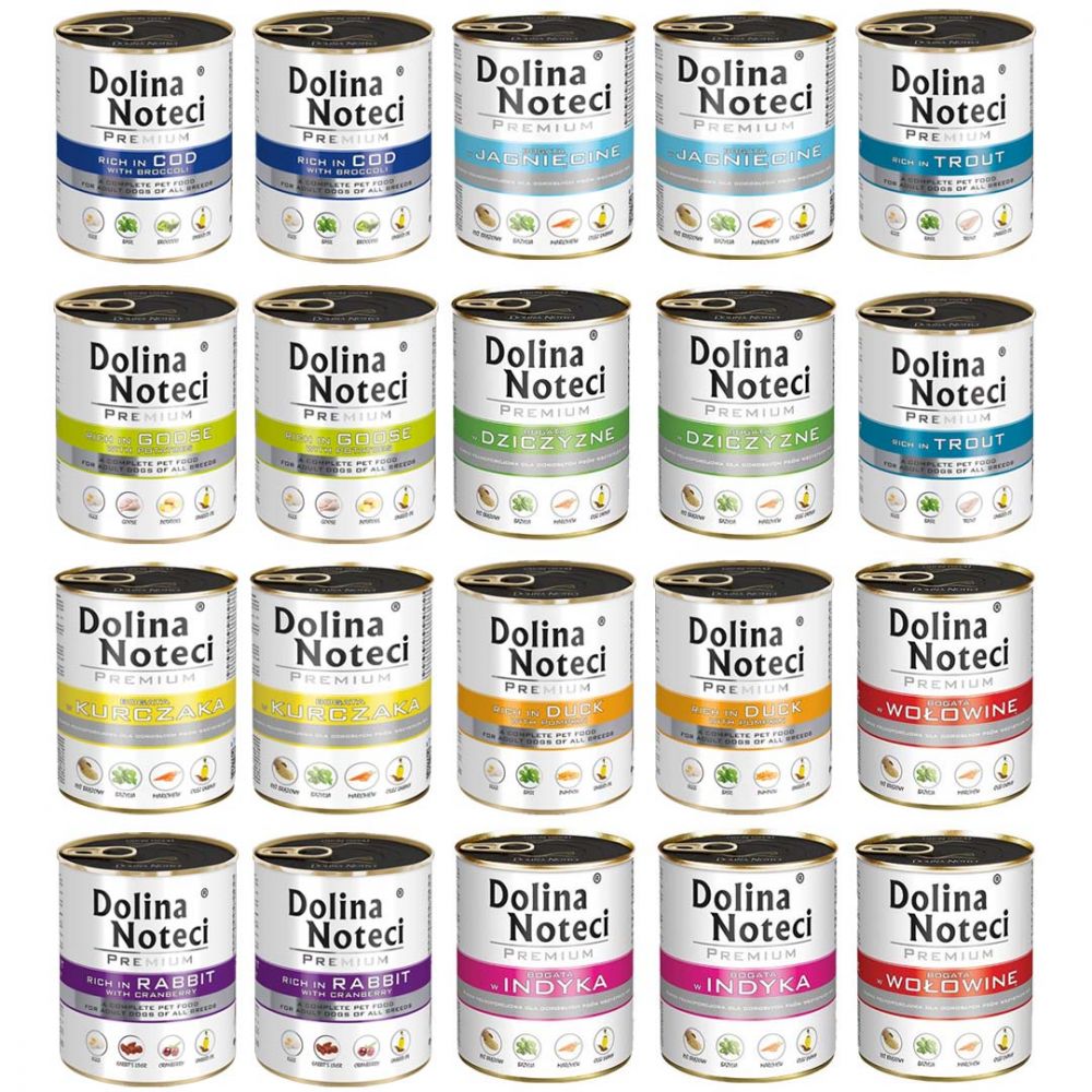 Pakiet Dolina Noteci Mokra Karma Dla Psa Mix Smaków 20 x 800 g