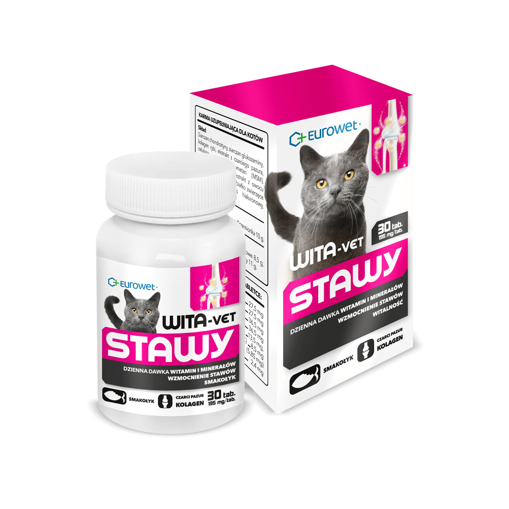 Eurowet Wita-Vet Karma Uzupełniająca Dla Kotów Na Stawy 30 Tabletek