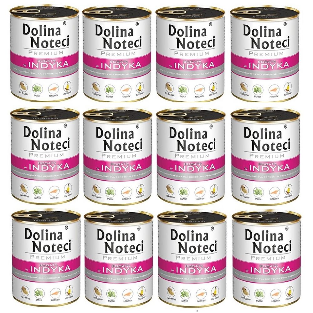 Pakiet Dolina Noteci Premium Bogata w Indyka 12 x 400 g