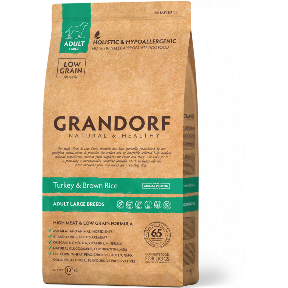 Grandorf Turkey & Brown Rice Adult Large Breed Karma Dla Dorosłych Psów Dużych Ras 12 kg