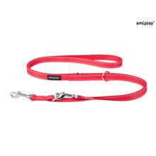 Amiplay Smycz 6 w 1 Reflective Czerwona 100 - 200 cm Rozmiar XL
