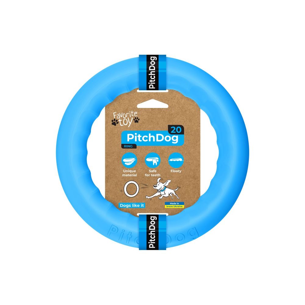 Collar PitchDog Ring Do Aportowania  Niebieski 20 cm