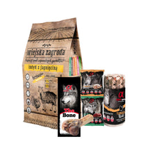 Pakiet Wiejska Zagroda Indyk z Jagnięciną 9 kg + 4 Przysmaki GRATIS!