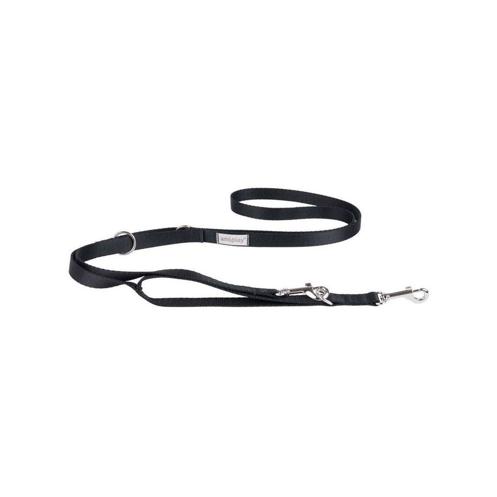 Amiplay Smycz Regulowana 7w1 Samba Rozmiar S 100-200 cm Czarna