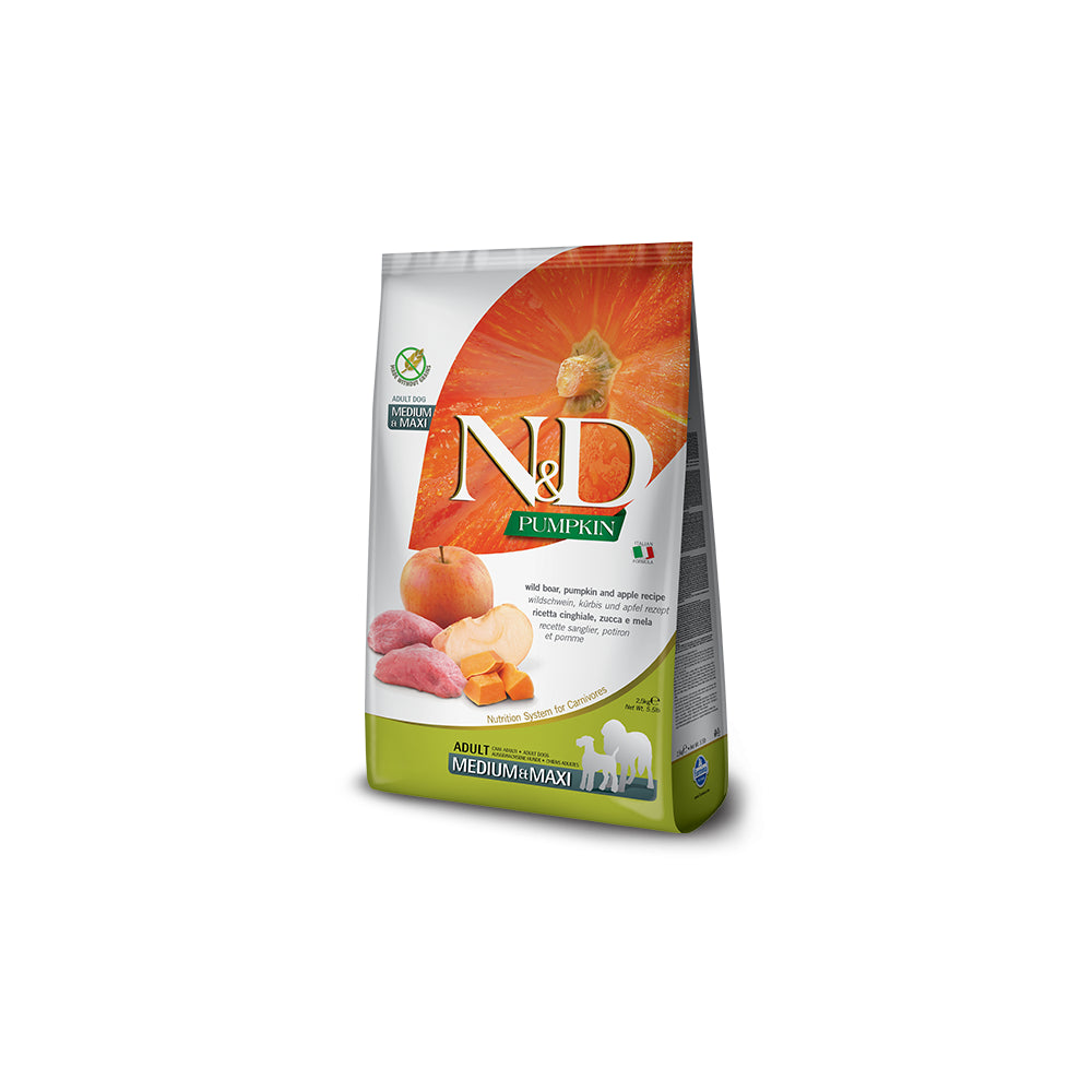 Farmina N&D Dog Pumpkin Boar & Apple Adult Medium Maxi Karma Dla Dorosłych Psów Średnich i Dużych Ras 12 kg