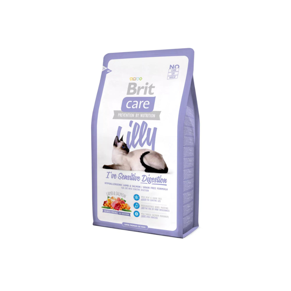 Brit Care Lilly Ive Sensitive Digestion Bezzbożowa Jagnięcina Łosoś Karma Dla Kota 7 kg