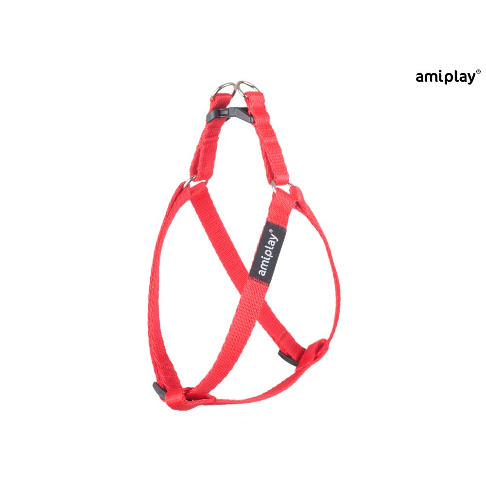 Amiplay Szelki Regulowane Basic Czerwone Rozmiar M
