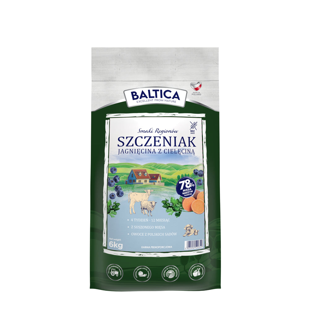 BALTICA Szczeniak Jagnięcina z cielęciną 6kg