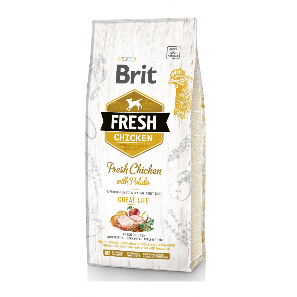 Brit Fresh Chicken With Sweet Potato Kurczak Bataty Karma Dla Psa 12 kg