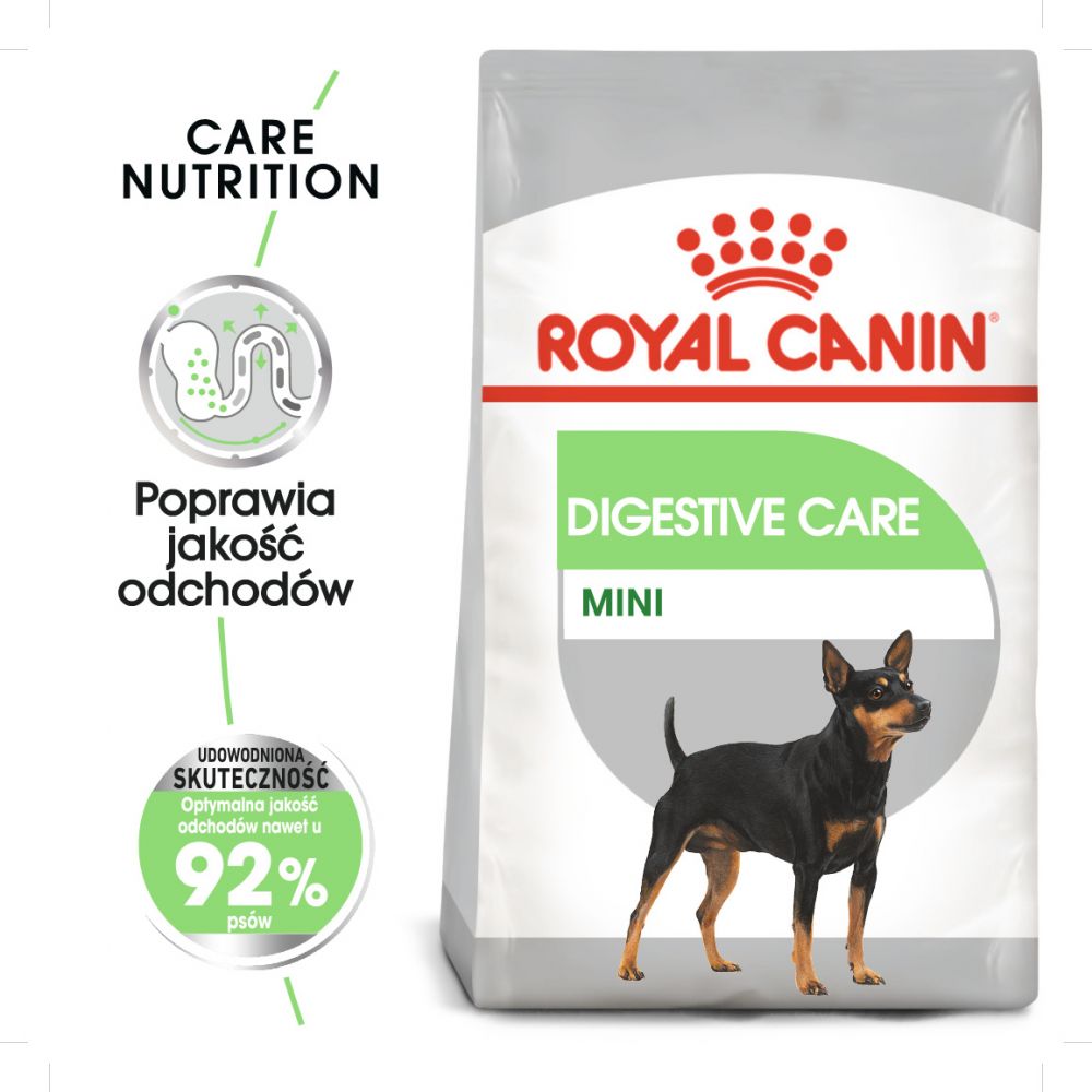 ROYAL CANIN CCN Mini Digestive Care Karma Sucha Dla Psów Dorosłych Ras Małych O Wrażliwym Przewodzie Pokarmowym 1 kg