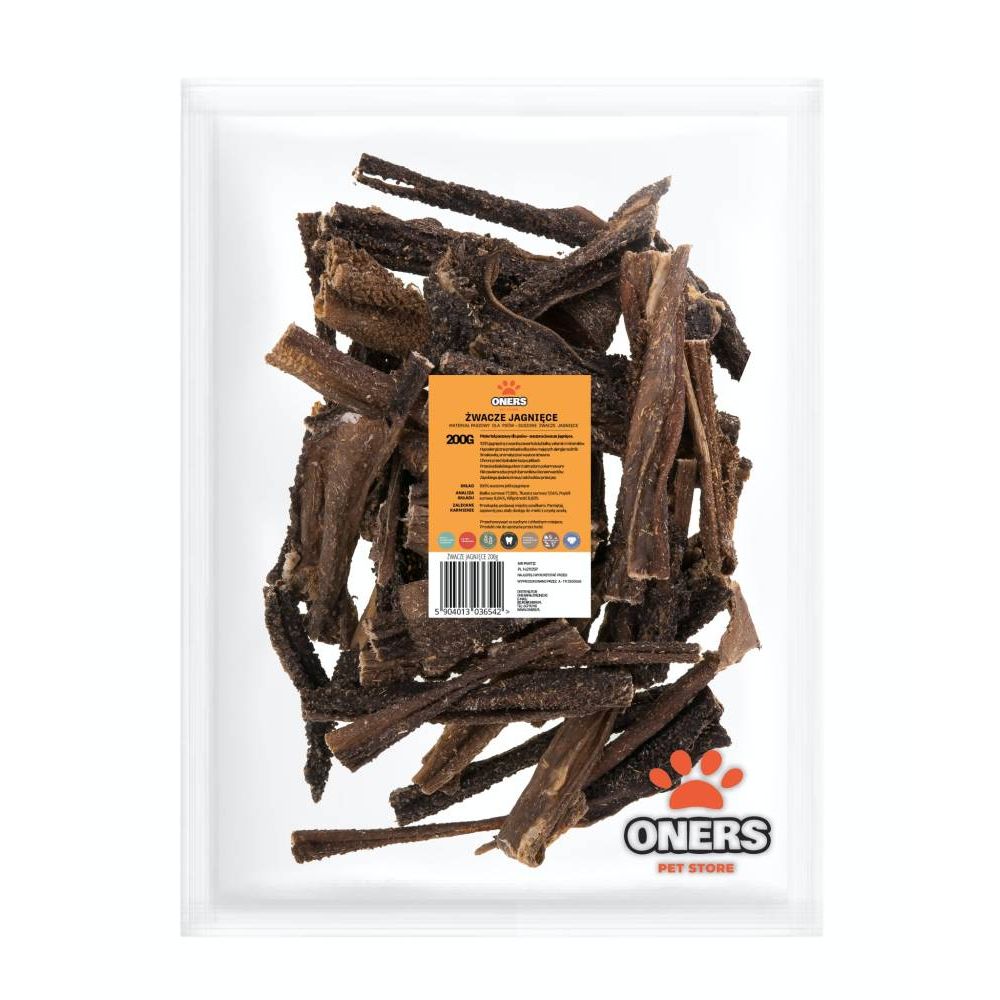 Oners Żwacze Jagnięce Przysmak Dla Psa 200 g