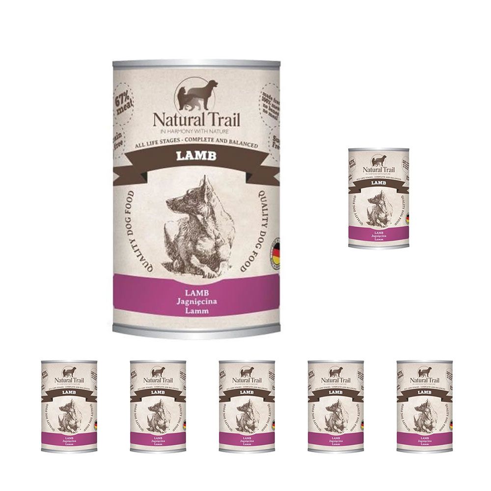 Natural Trail Jagnięcina Bezzbożowa Karma Dla Psa 6 x 400 g + 1 gratis