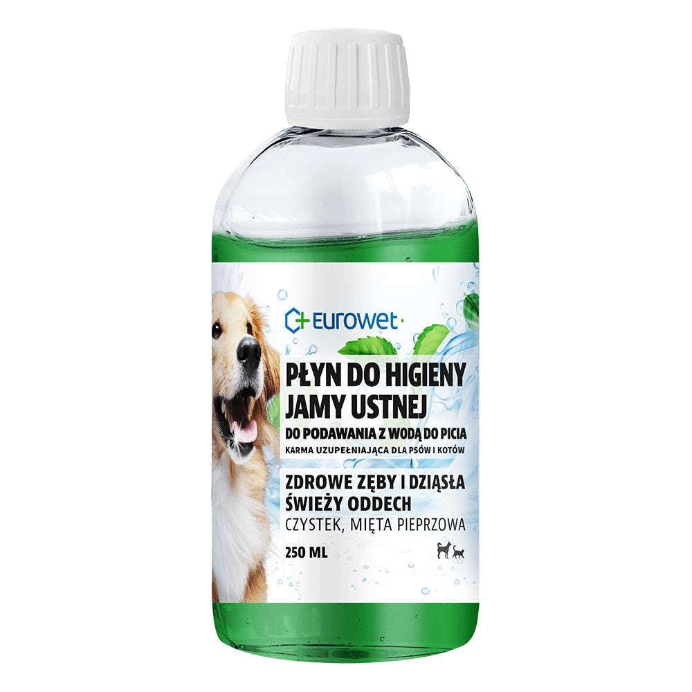 Eurowet Płyn Do Higieny Jamy Ustnej Dla Psów i Kotów 250 ml
