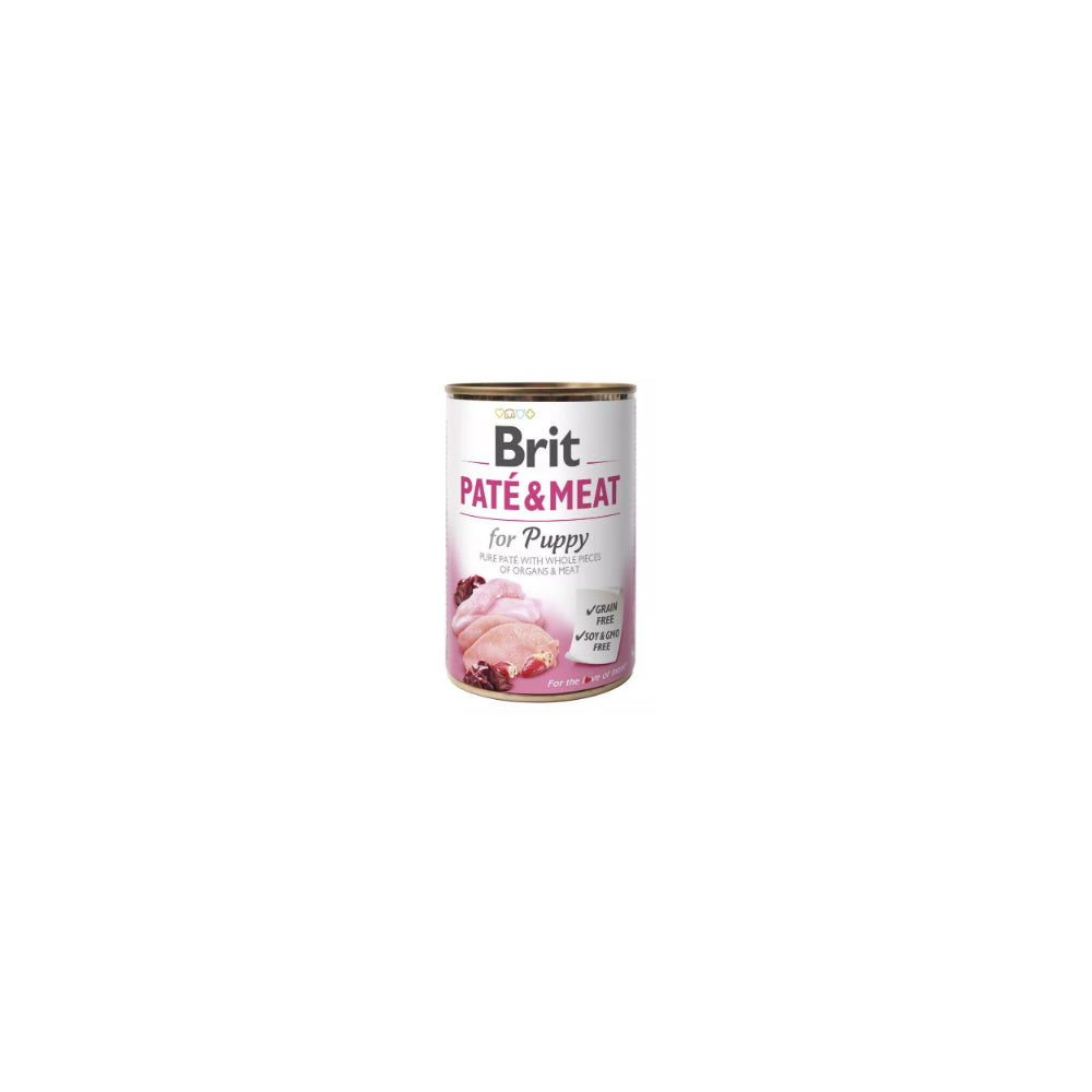 Brit Pate & Meat Chicken & Turkey For Puppy Mokra Karma Dla Szczeniąt 400 g