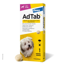 AdTab Dog Tabletka Na Pchły i Kleszcze Dla Psa 112 Mg 2,5-5,5 kg