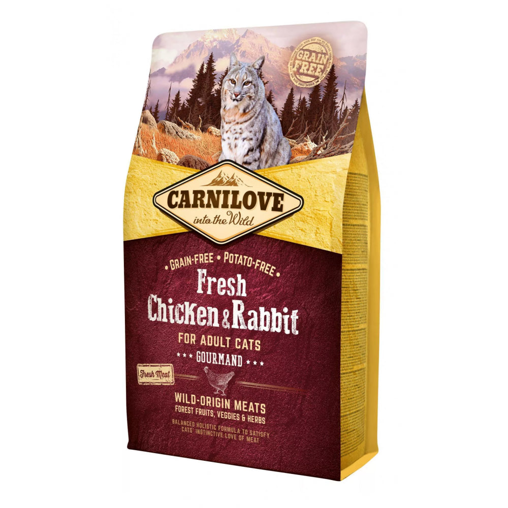 Brit Carnilove Gourmand Fresh Chicken & Rabbit Kurczak Królik Adult Cats Karma Dla Dorosłych Kotów 2 kg