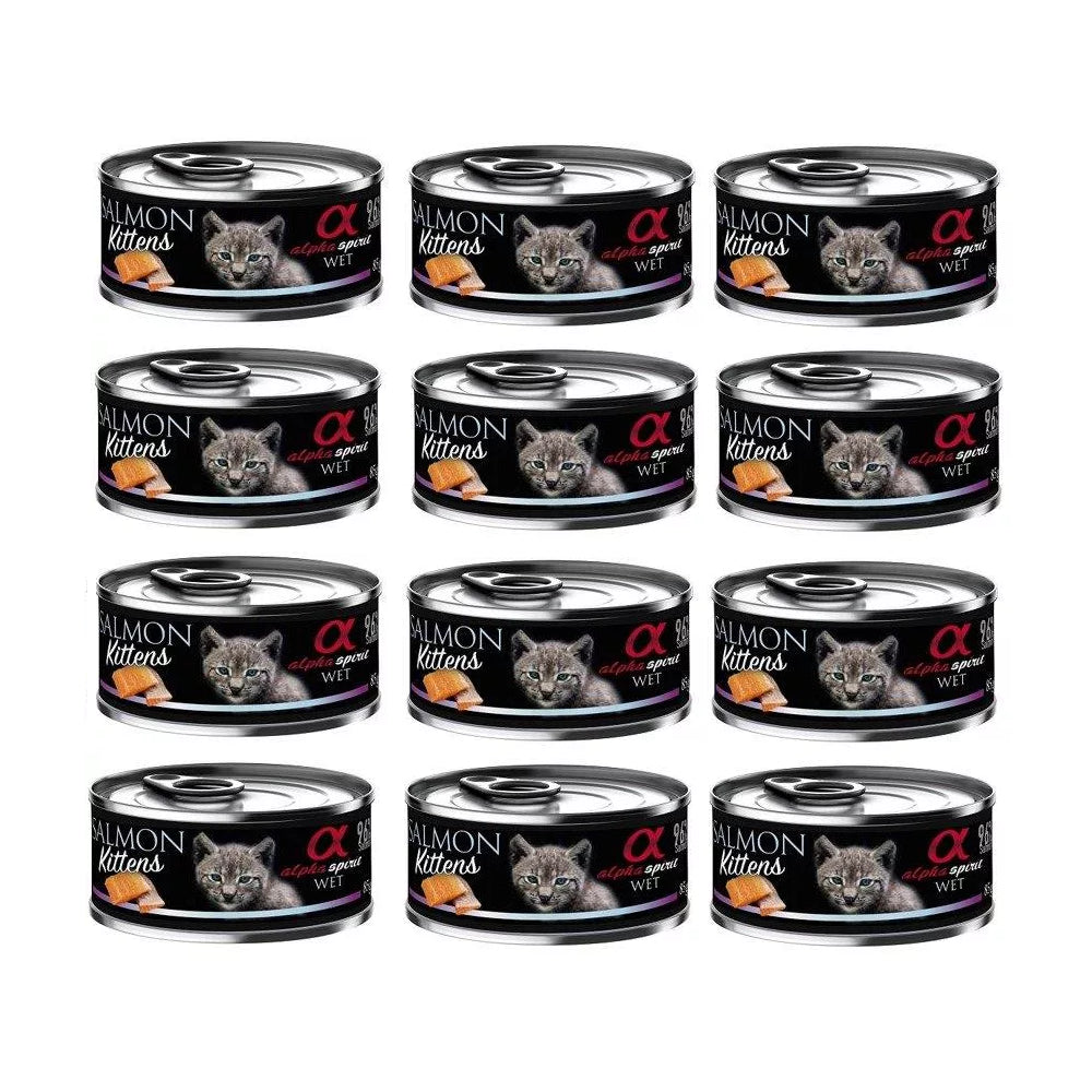 Alpha Spirit Łosoś dla Kociąt 12 x 85 g