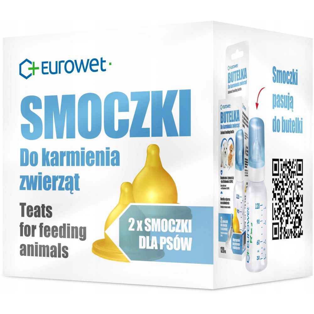 Eurowet Smoczki Do Karmienia Psów 2 sztuki