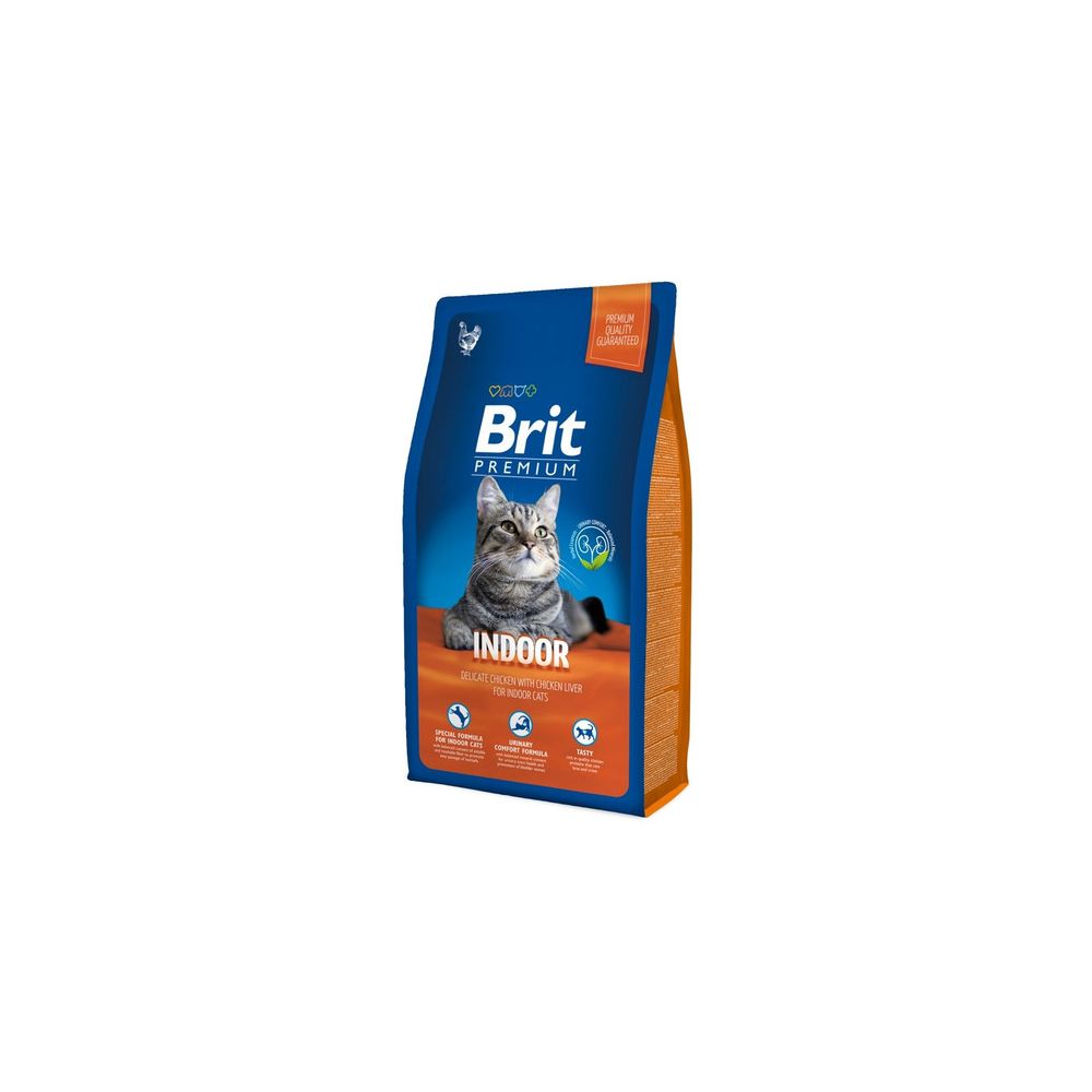 Brit Premium Indoor Chicken & Chicken Liver Kurczak & Wątróbka Kurczaka Karma Dla Kota 0,8 kg