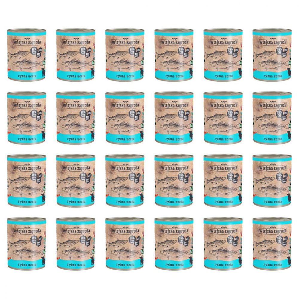 Pakiet Wiejska Zagroda Rybna Uczta 24 x 800 g