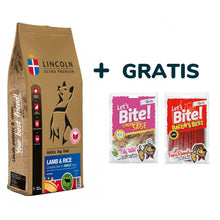 Pakiet Lincoln Lamb & Rice Jagnięcina Ryż Adult  12 kg + Brit Lets Bite Best Bacon & Chompin Sage gratis