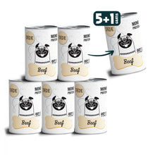 Pakiet Paka Zwierzaka Pepe Monoproteinowa Karma Dla Psa Wołowina 5 x 400 g + 1 Puszka GRATIS!