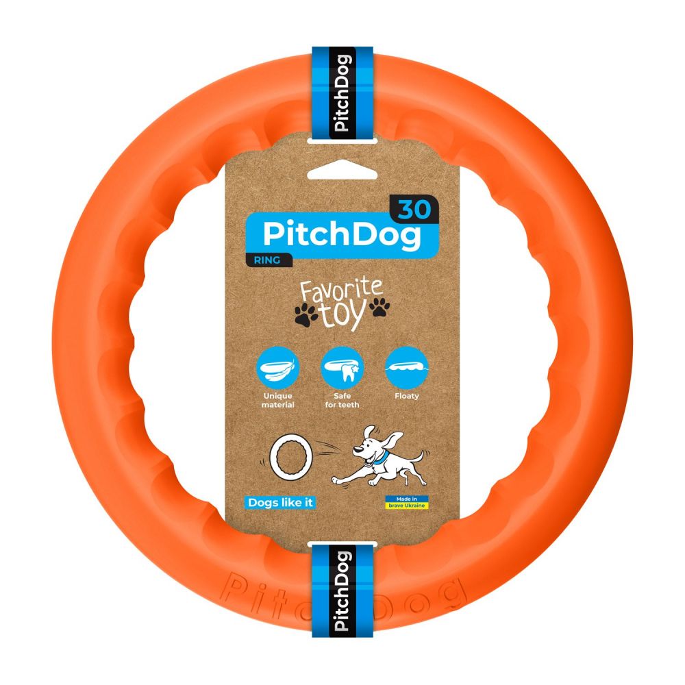 Collar PitchDog Ring Do Aportowania Pomarańczowy 30 cm