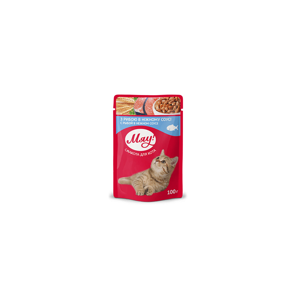 Miau! Ryba w Delikatnym Sosie dla Kota 100 g