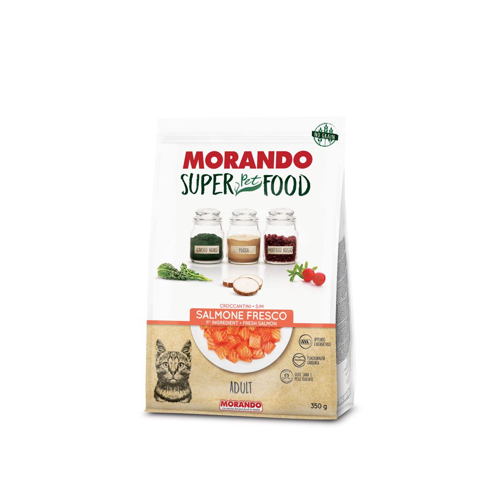 Morando Super Food Sucha Karma Dla Dorosłych Kotów Z Łososiem 350 g