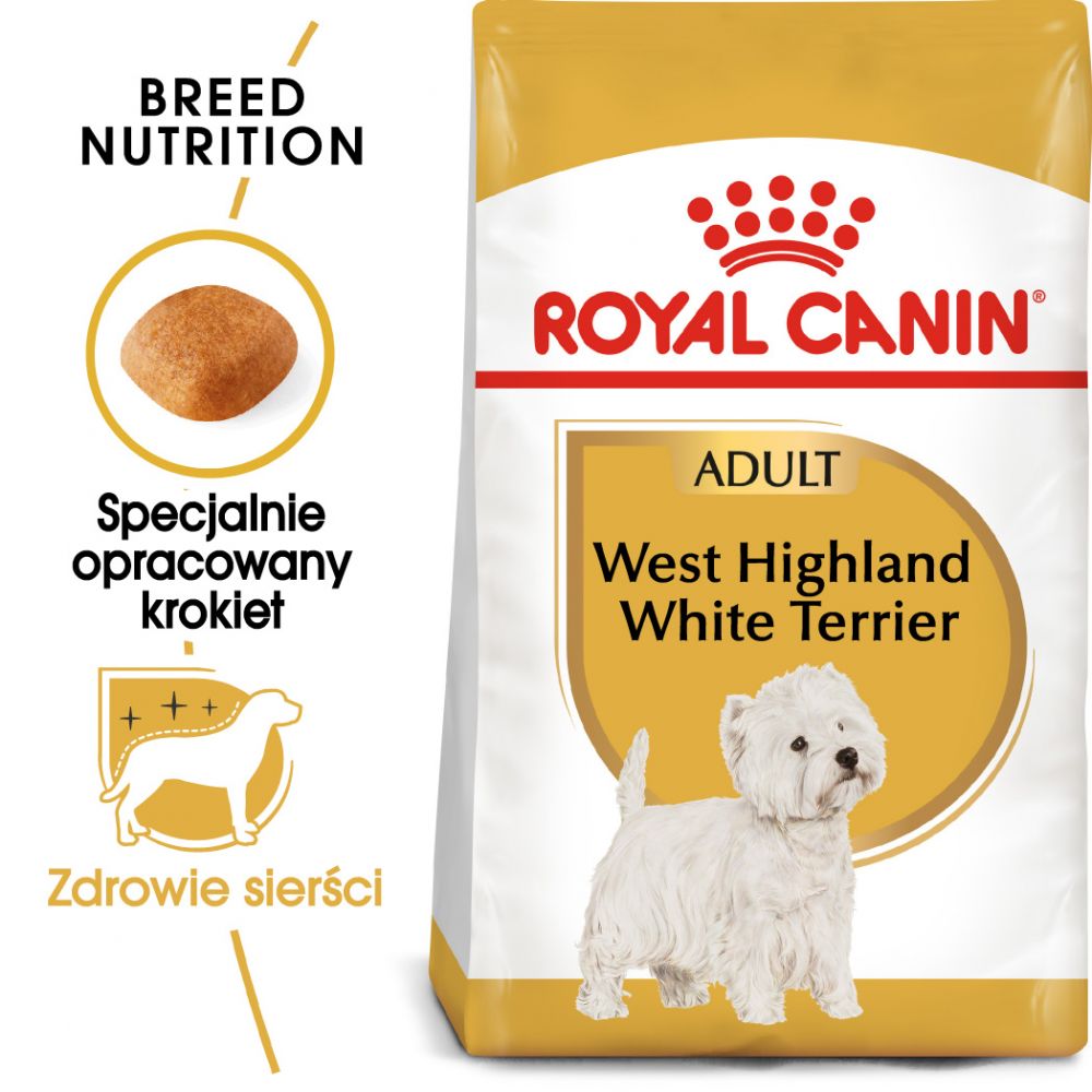 ROYAL CANIN West Highland White Terrier Adult karma sucha dla psów dorosłych rasy west highland white terrier 500 g