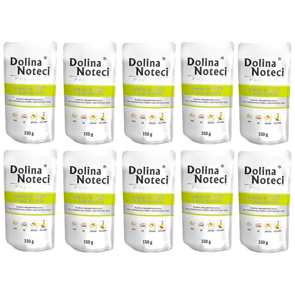Pakiet Dolina Noteci Premium Bogata w Gęś z Ziemniakami 10 x 150 g