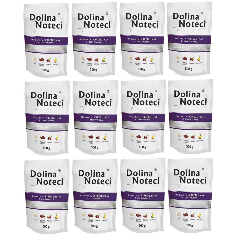 PAKIET FBA Dolina Noteci Premium Królik z Żurawiną 500 g X 10