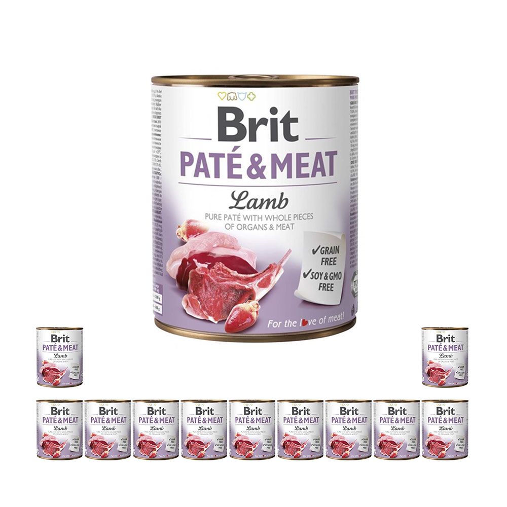 PAKIET FBA BRIT PATE& MEAT LAMB 12 x 800G
