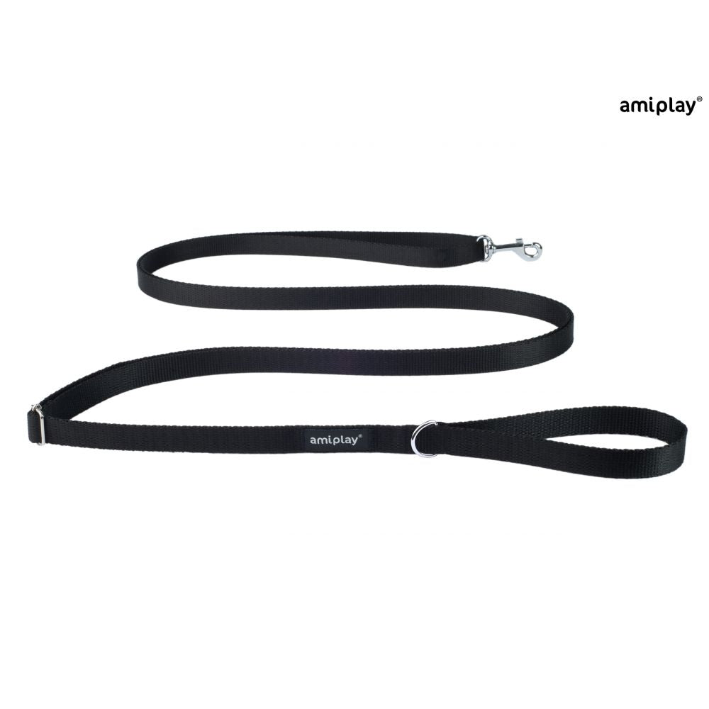 Amiplay Smycz Regulowana  Easy Fix Rozmiar L Czarna