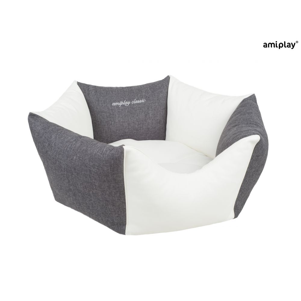 AmiPlay Legowisko Korona Zipclean 2 w 1 Classic Ciemnoszare Rozmiar L