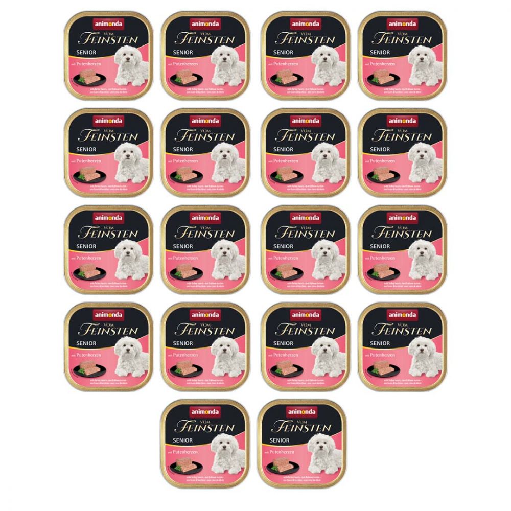 Pakiet Animonda Vom Feinsten Serca Indycze Senior 18 x 150 g