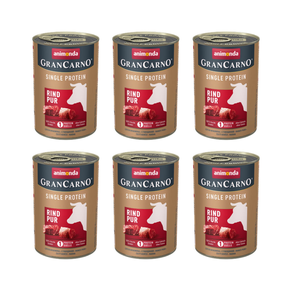 Pakiet Animonda GranCarno Single Protein Wołowina 6 x 400 g