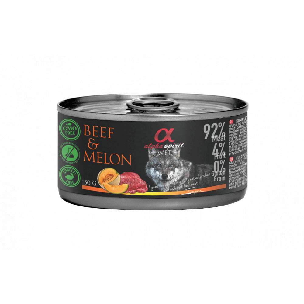 Alpha Spirit Mokra Karma Dla Psów Wołowin Z Melonem 150 g