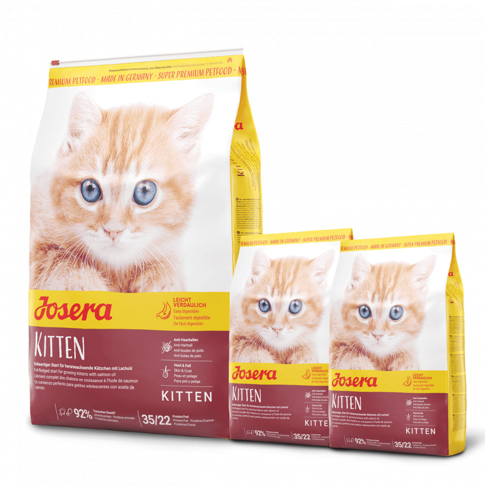 Pakiet Josera Kitten 10 kg + 2 x 400 g GRATIS!