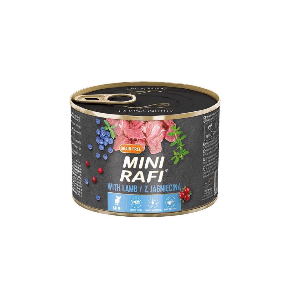 Dolina Noteci Rafi Mokra Karma Dla Psów Małych Ras Mini z Jagnięciną 185 g