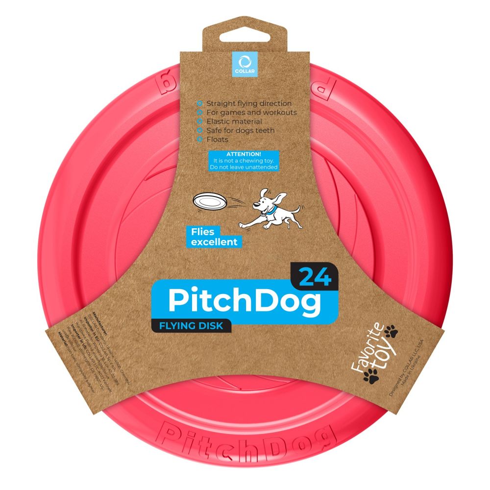 Collar PitchDog Latający Dysk Dla Psa Różowy 24 cm
