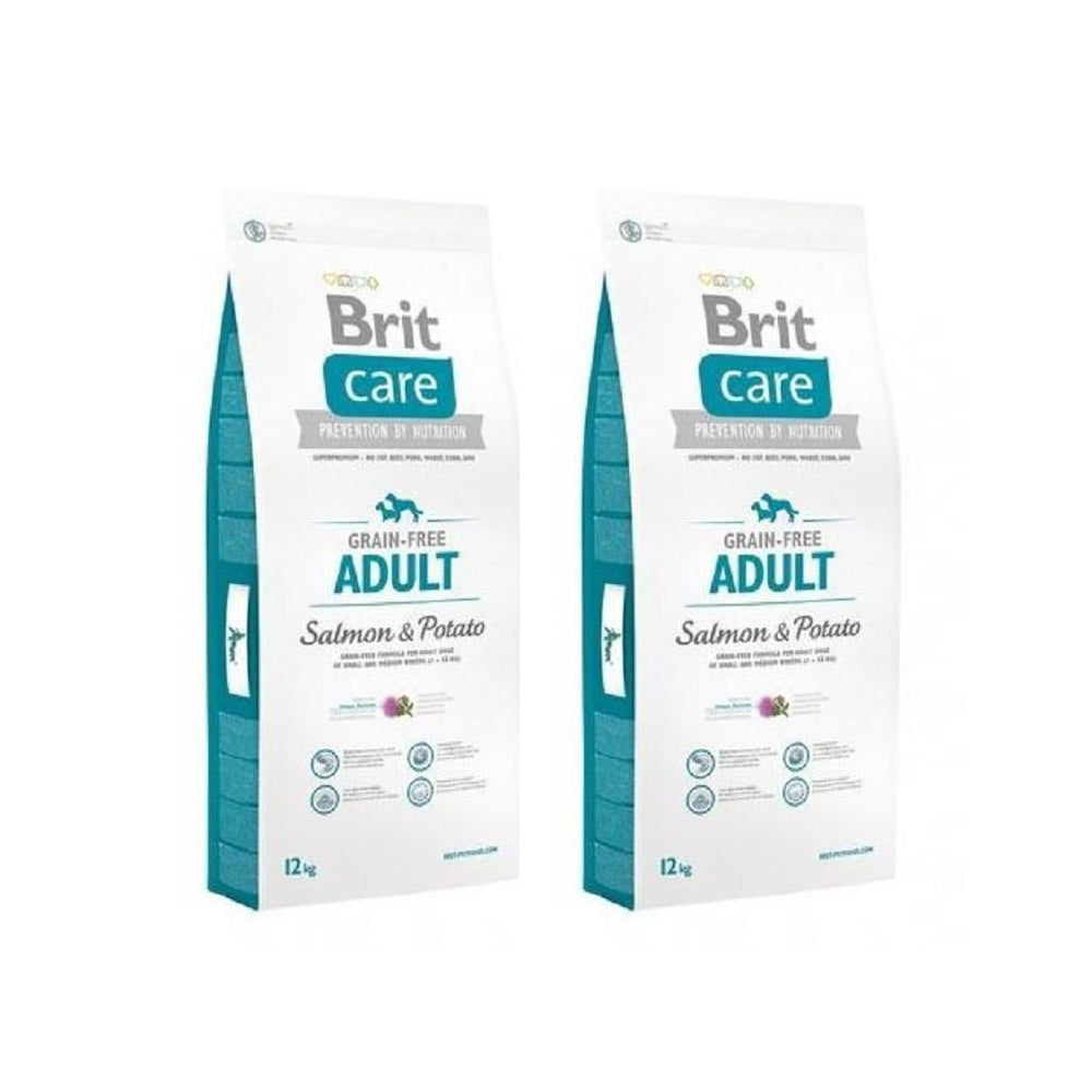 Pakiet Brit Grain Free Bezzbożowa Karma Salmon & Potato Łosoś i Ziemniak 2 x 12 kg