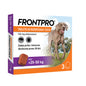 Frontpro Tabletki Dla Psów Na Pchły i Kleszcze 25-50 kg 136 mg 3 Tabletki
