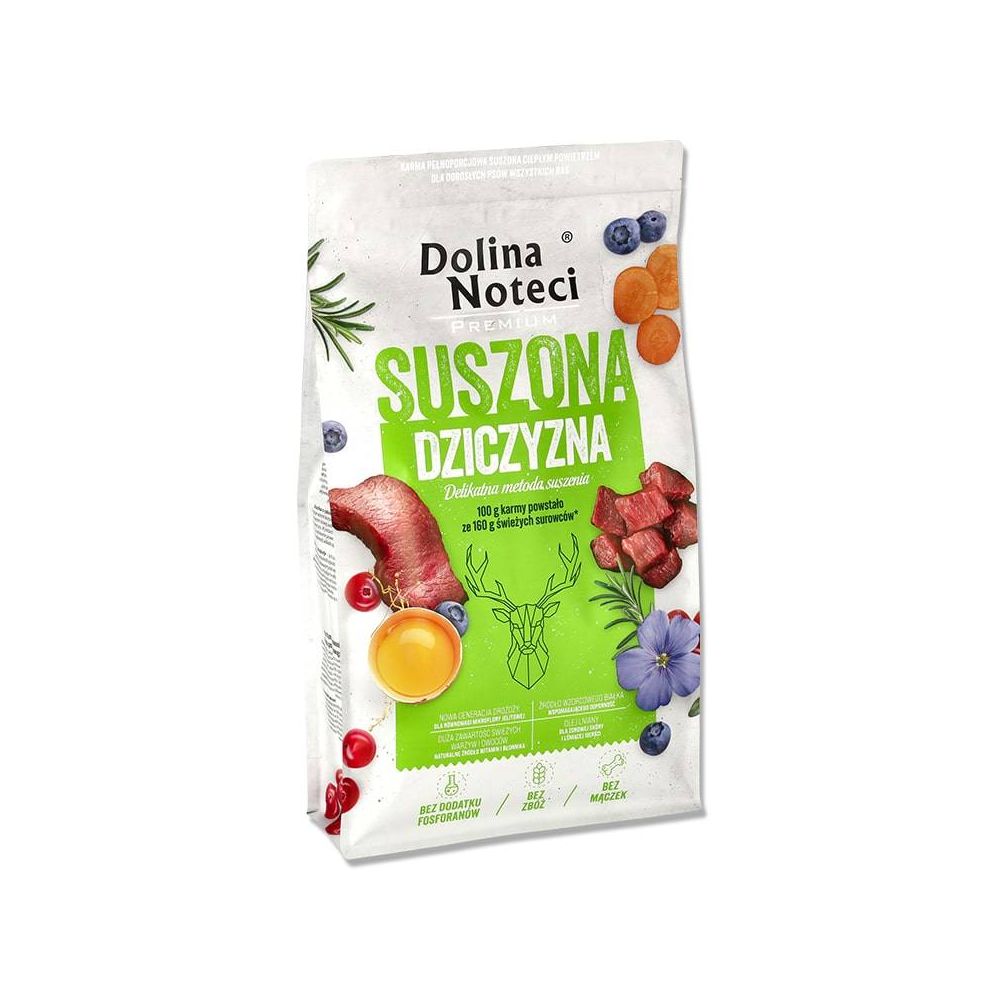 Dolina Noteci Premium Karma Suszona Dla Dorosłych Psów Dziczyzna 9 kg
