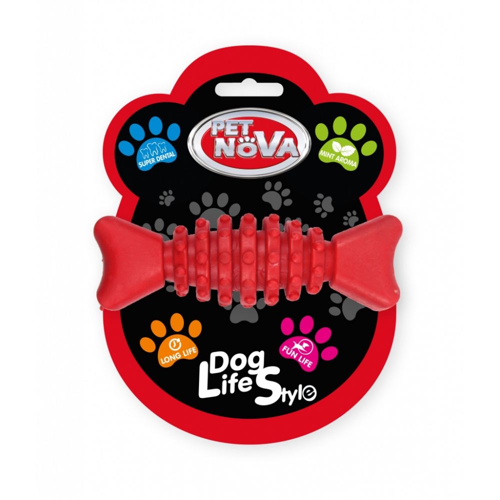 Pet Nova Dog Life Style Kość Dental Czerwona o Zapachu Mięty 12 cm